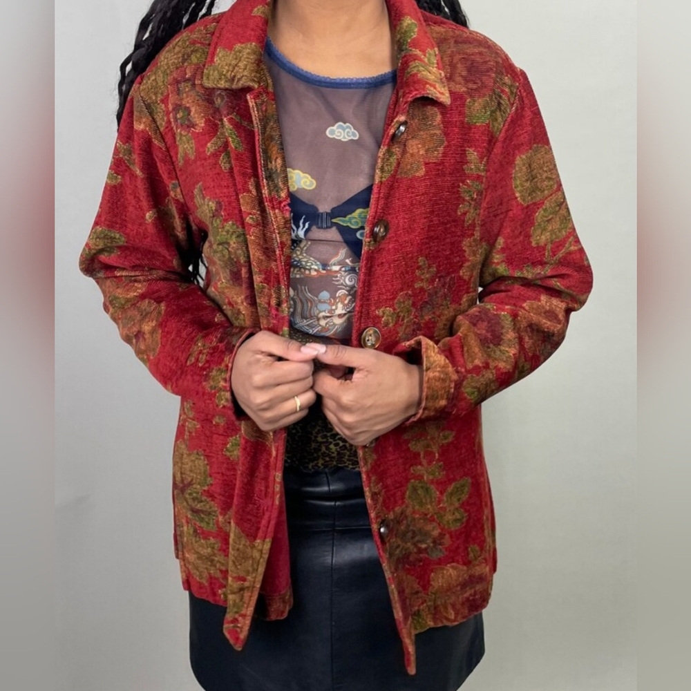 Vintage Corduroy Tapestry Jacket Size 2x